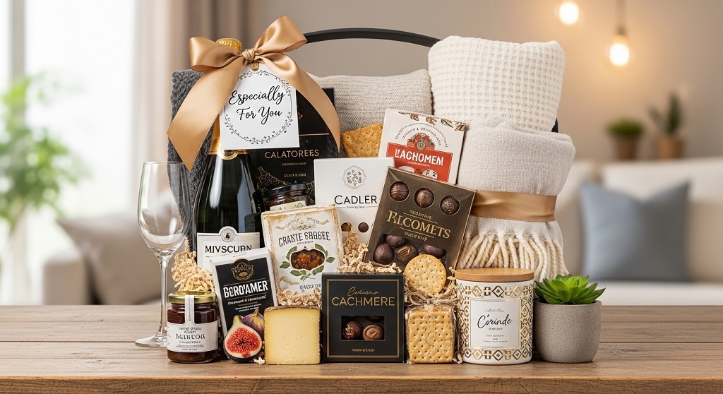 romantic personalized gift basket idea for partner birthday surprise